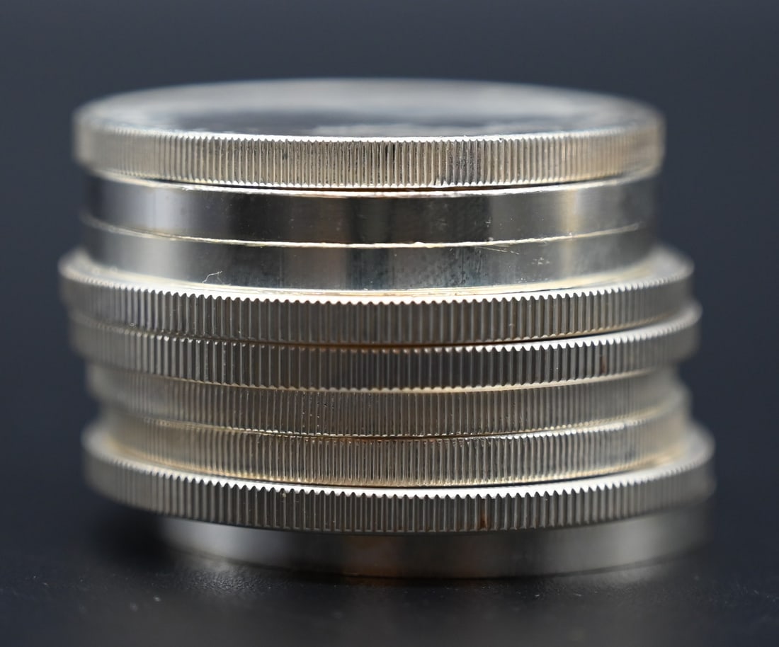 9 x 1 Unze (Kanada, Österreich, USA) Silbermünzen, 2011 - 2