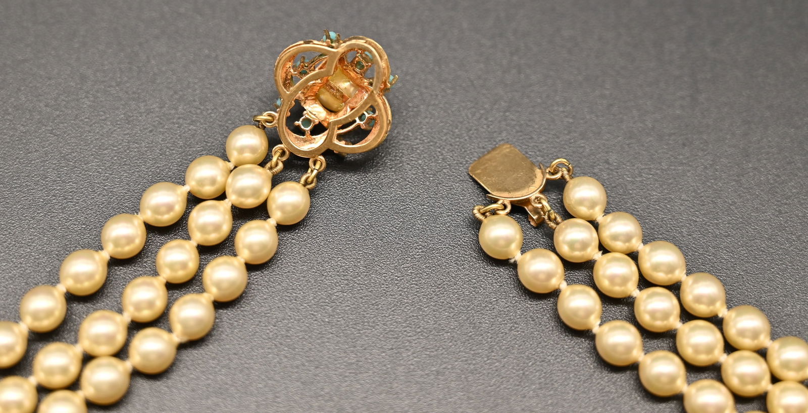 Dreireihige Perlenkette - 4