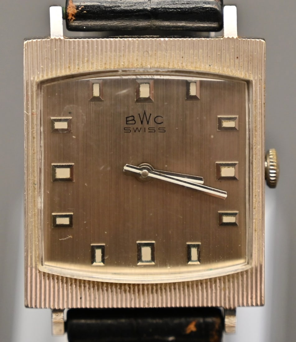 BWC 14K Armbanduhr: BWC 14K Armbanduhr BWC 14K ArmbanduhrAlters- und TragespurenBWC 14K wristwatchSigns of age and wear