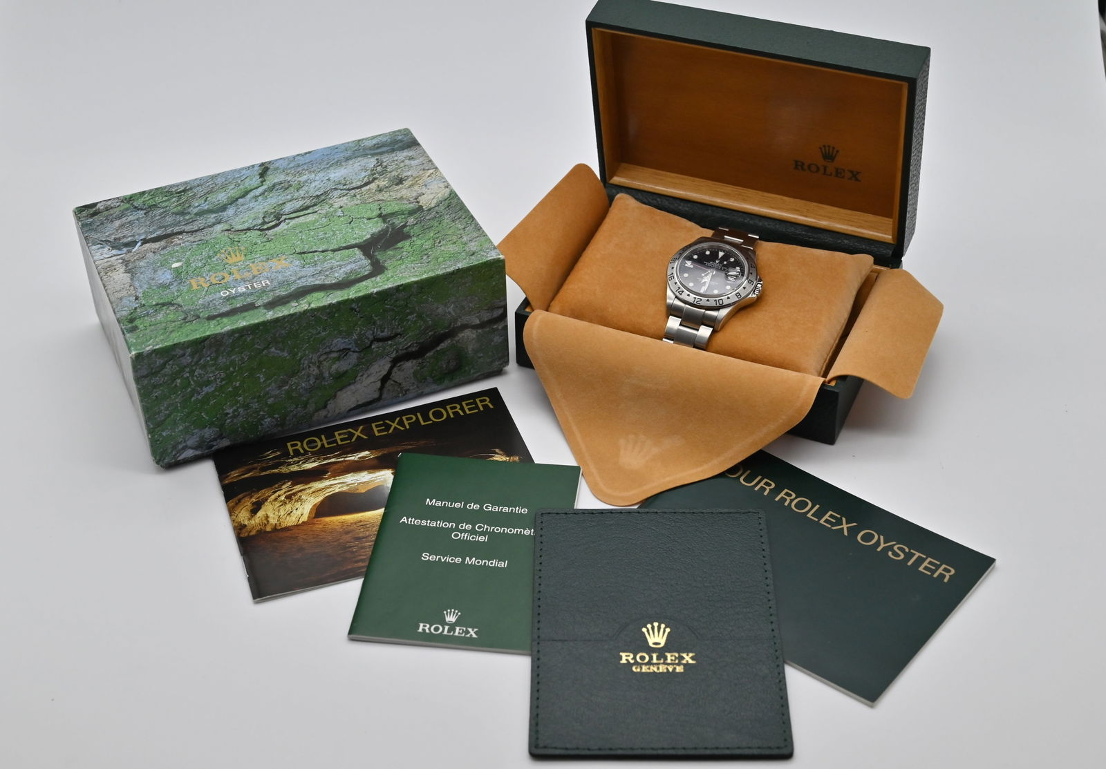 Rolex Explorer II, Herren Armbanduhr. Ref. 16570 - Schwarz Stahl Automatik. - 8