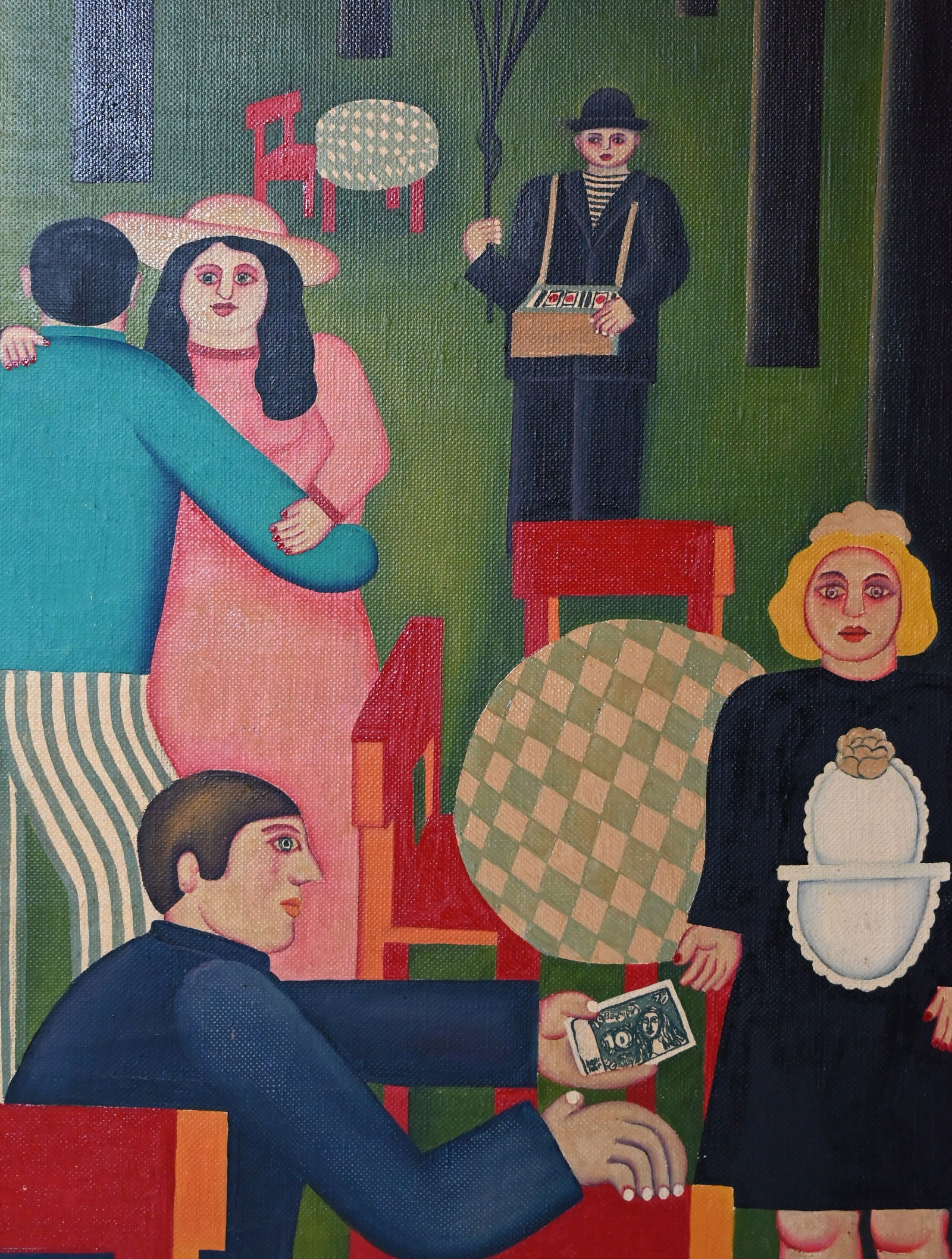 Maria Kloss (1940) - "Cafe im Park" 1970 - 3