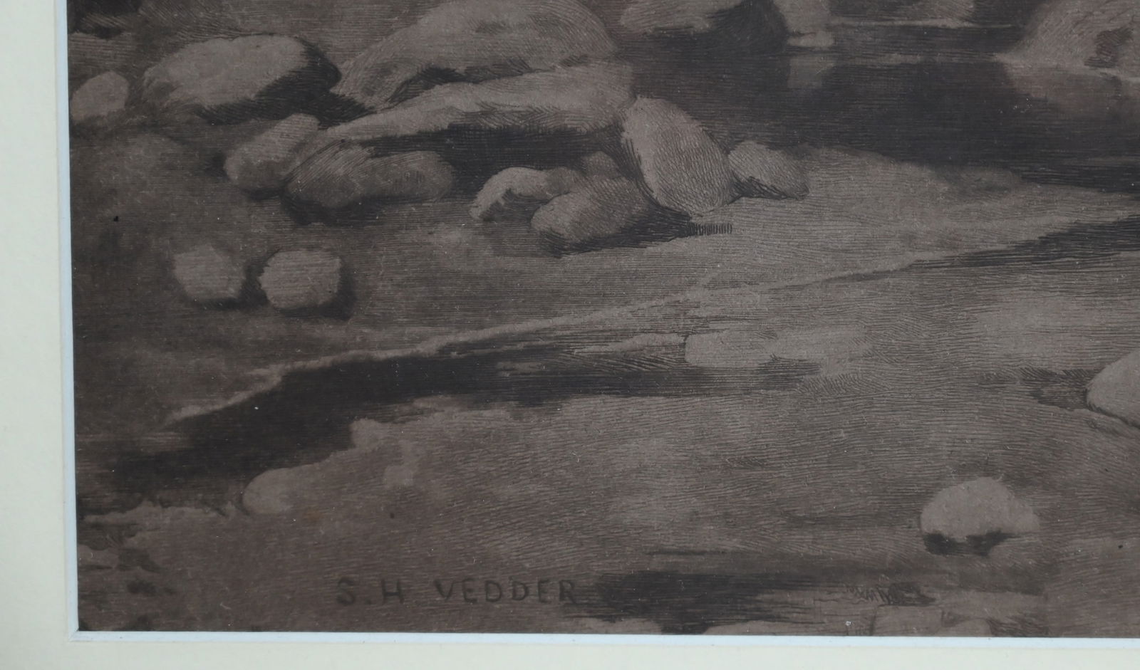 Simon Harmon Vedder (1866-1937) - Radierung: Flucht nach Ägypten, um 1900 - 4