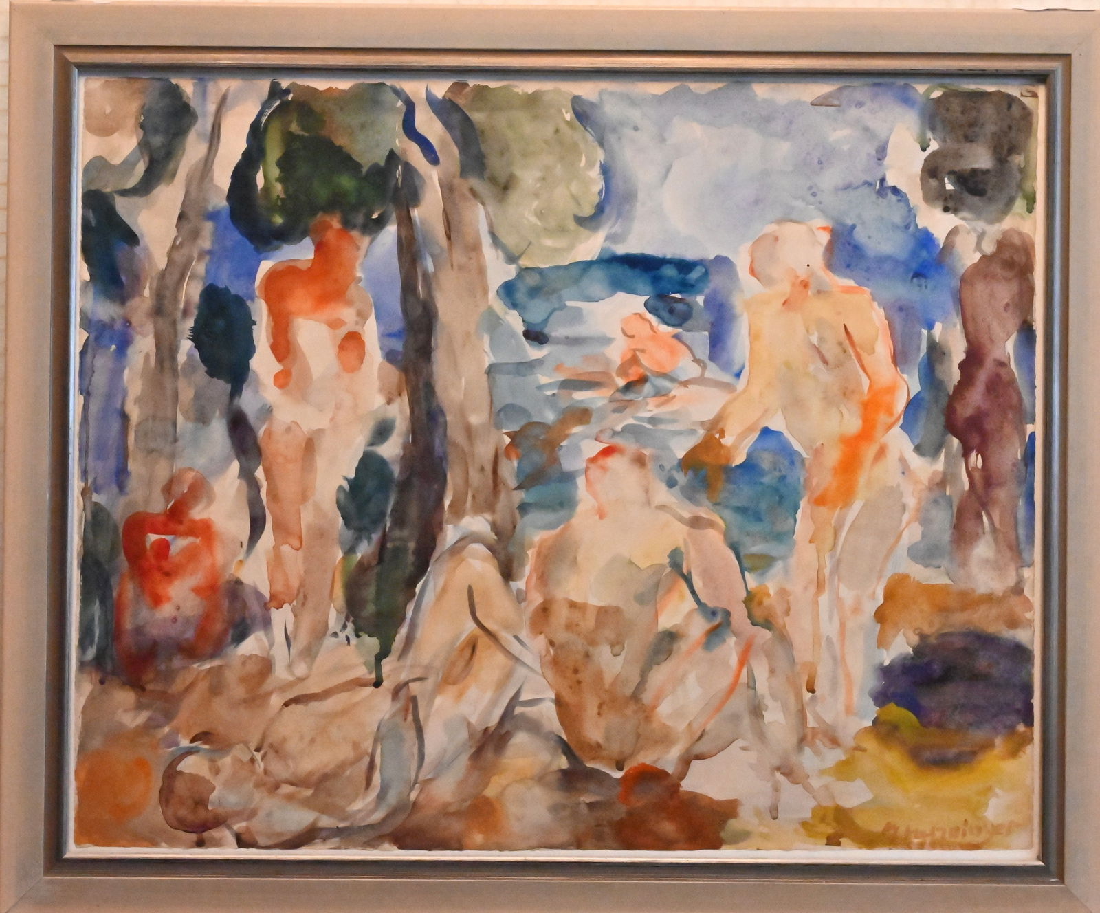 Manfred Henninger (1894–1986): Badende am See I & II - 2