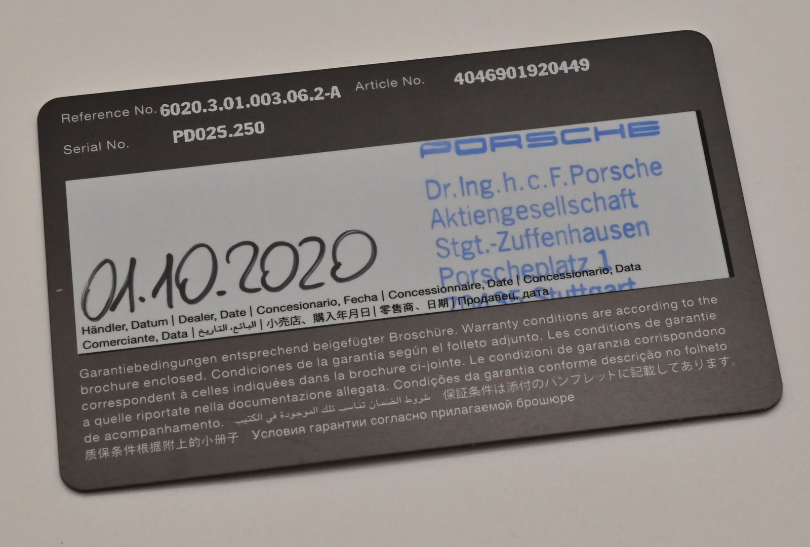 Porsche Design 1919 Date Timer Eternity Jubiläumsuhr Titan Automatik Armband Kautschuk mit Falt - 14