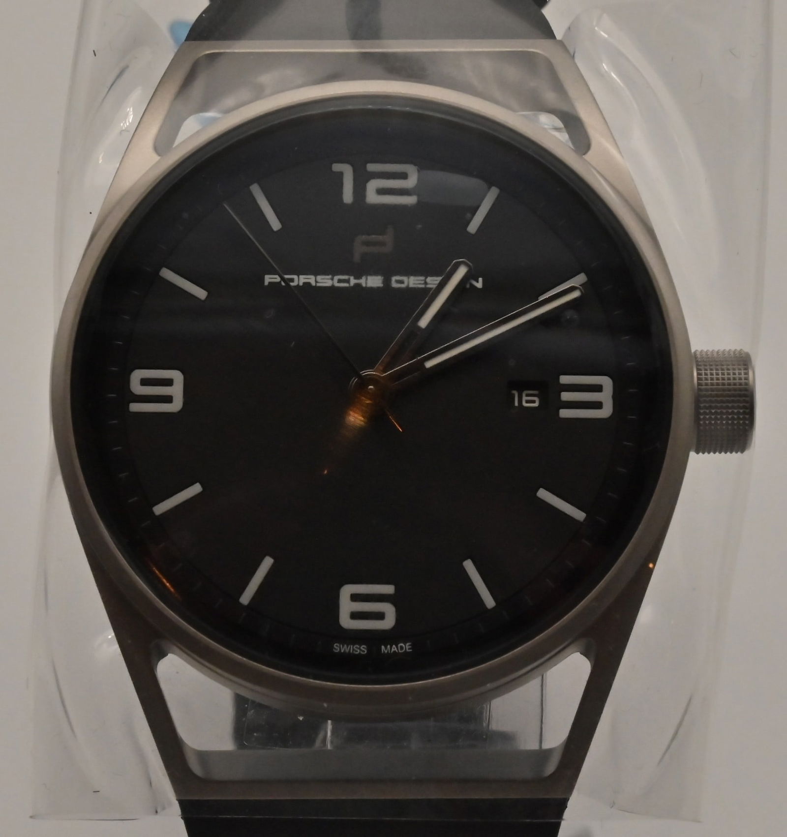 Porsche Design 1919 Date Timer Eternity Jubiläumsuhr Titan Automatik Armband Kautschuk mit Falt: Porsche Design 1919 Date Timer Eternity Jubiläumsuhr Titan Automatik Armband Kautschuk mit Faltschließe, 42 mm Bj.2020 Ungetrage Porsche Design 1919Date Timer Eternity Jubiläumsuhr