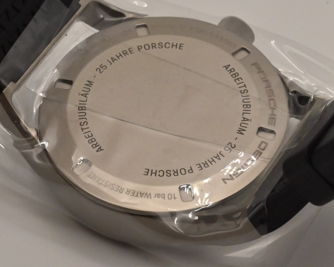 Porsche Design 1919 Date Timer Eternity Jubiläumsuhr Titan Automatik Armband Kautschuk mit Falt - 7