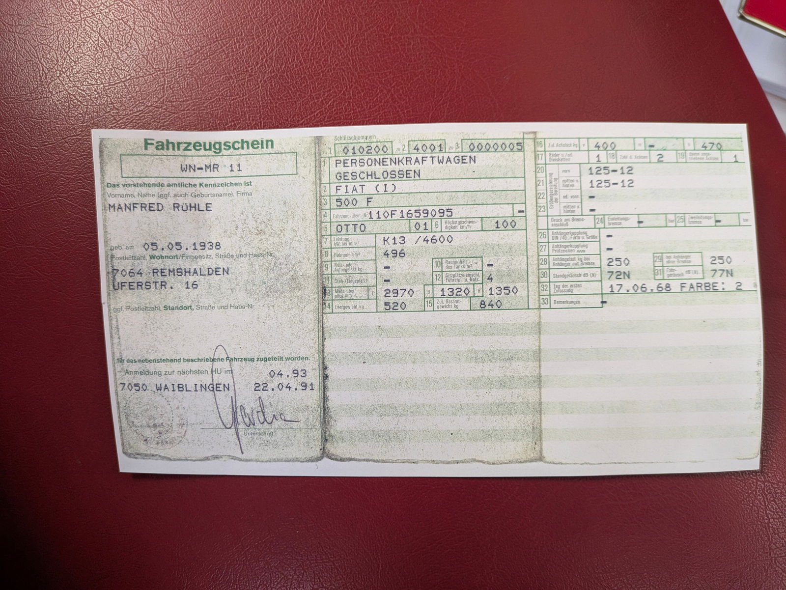 1968 Fiat 500 F Berlina - 11