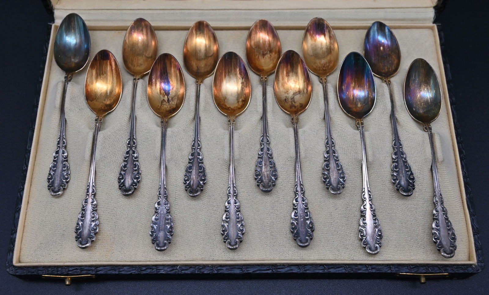 12 Silberlöffel 800er Silber - 2