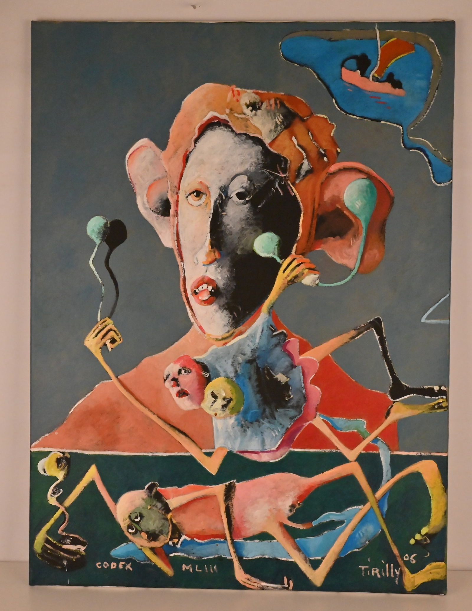 Jean Tirilly (1946-2009) - Öl auf Leinwand "Codex MLIII" 2006 (1 of 1)