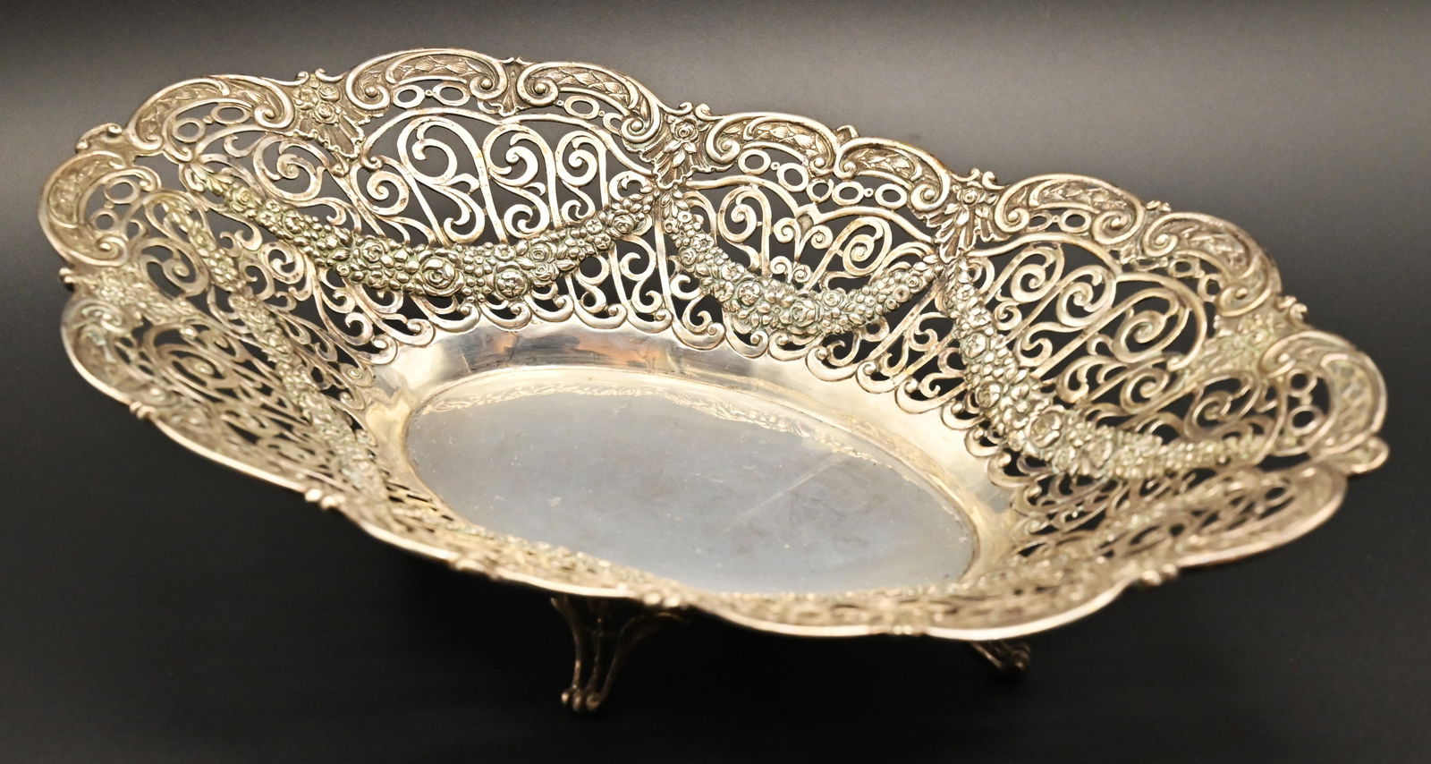 Große 800er Silber Obstschale (1 of 6)