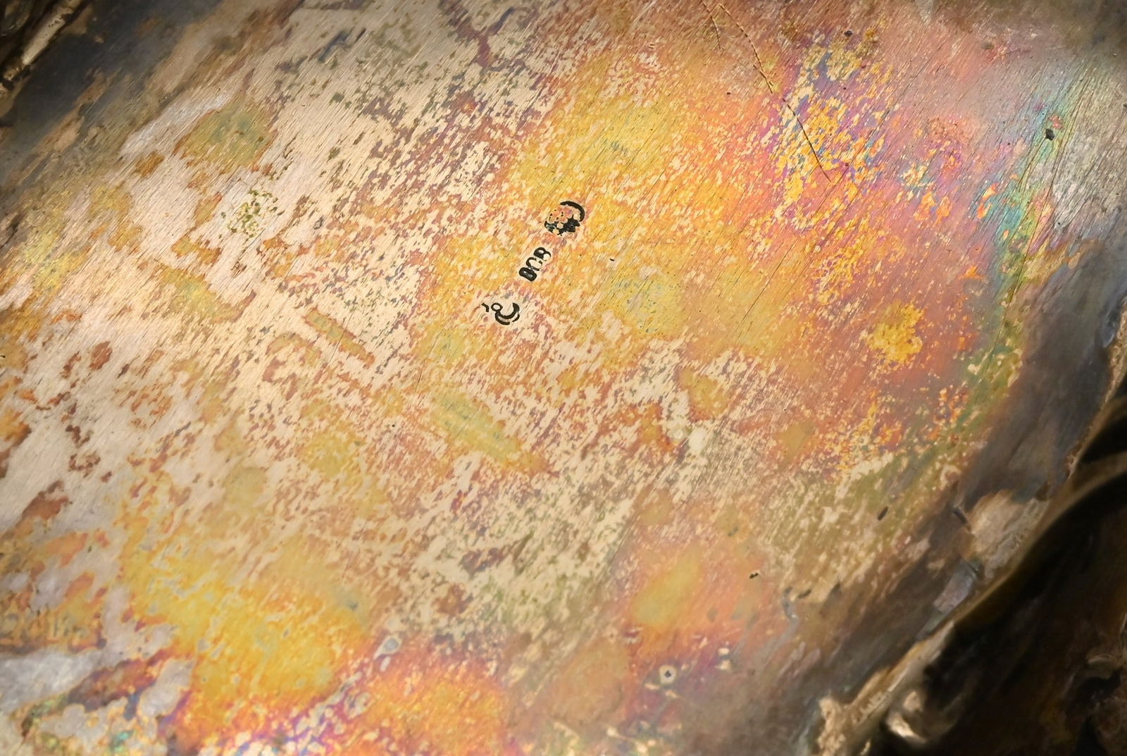 Große 800er Silber Obstschale - 6