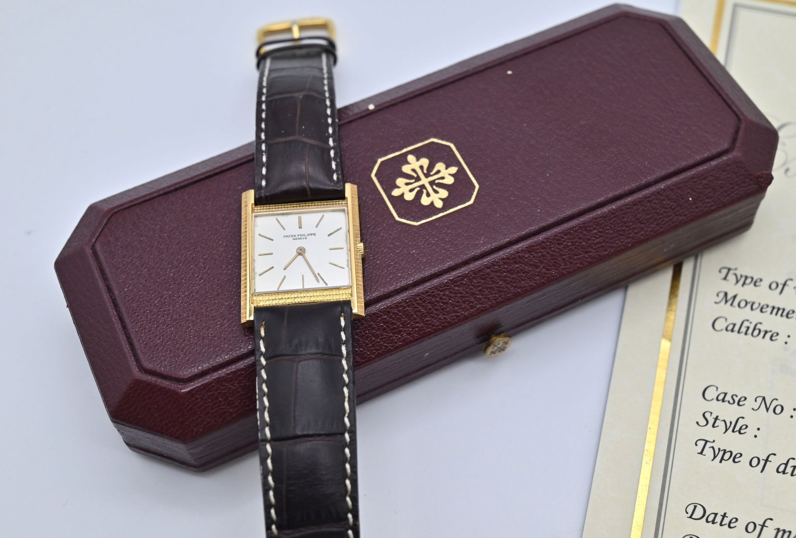 Patek Philippe Geneve Herren Armbanduhr, 18kt Gelbgold - Handaufzug - 7