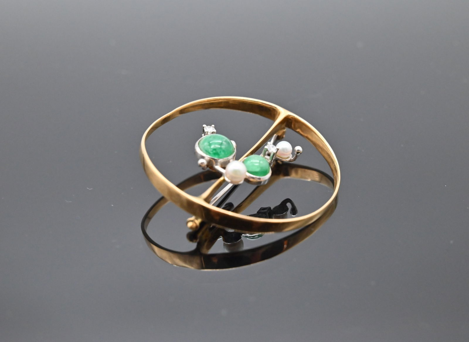 18K Brosche von der Art - Design Abteilung des Juwelier Jacobi - 2