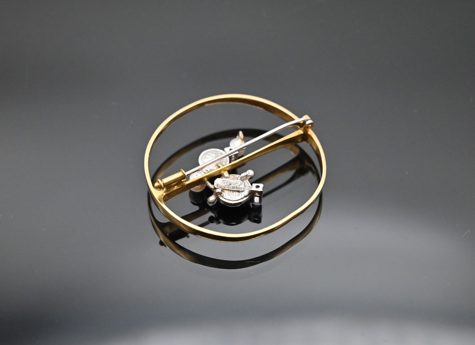 18K Brosche von der Art - Design Abteilung des Juwelier Jacobi - 3