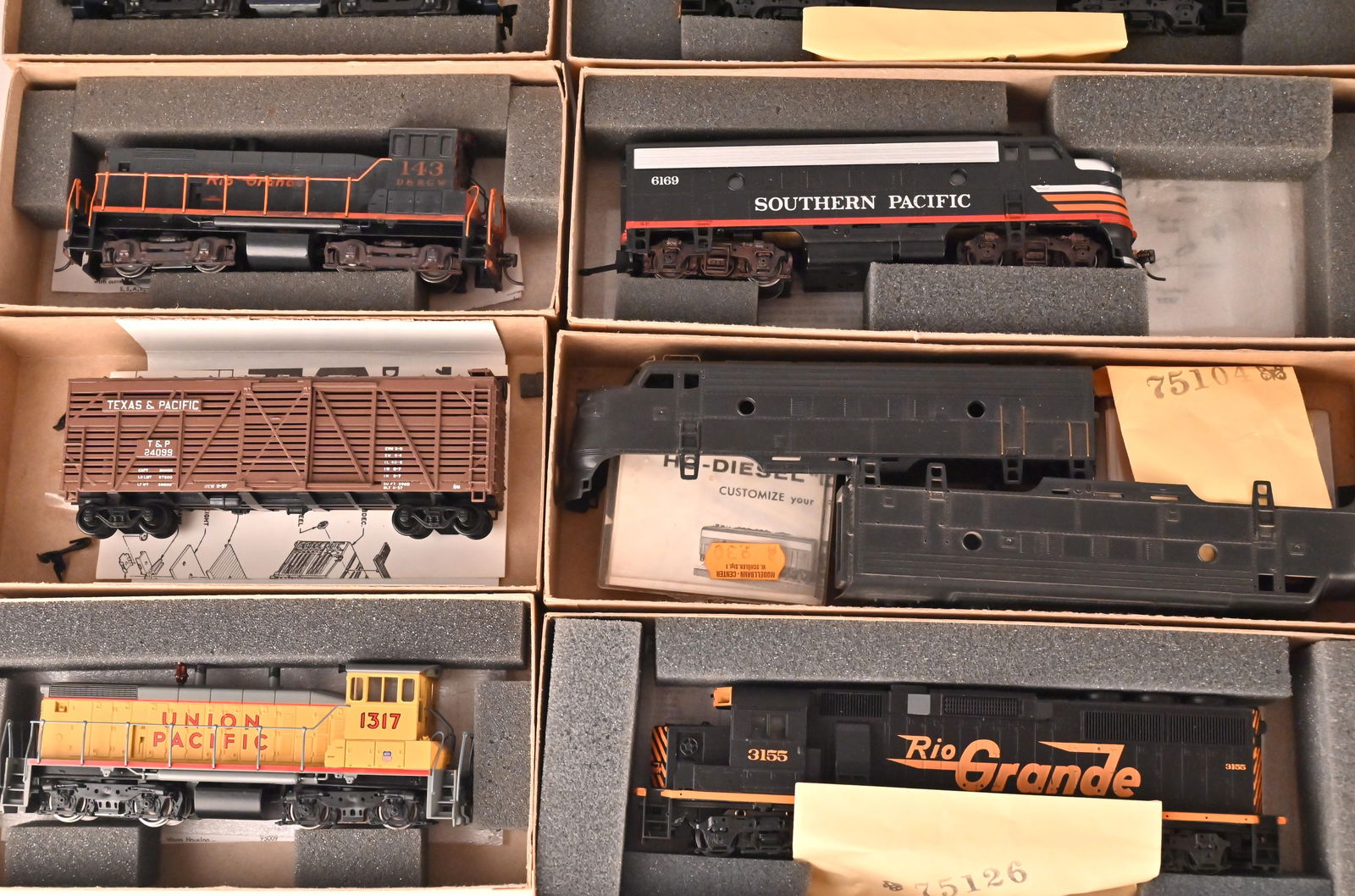 ATHEARN Modelleisenbahn H0, Gr.. Konvolut. - 4