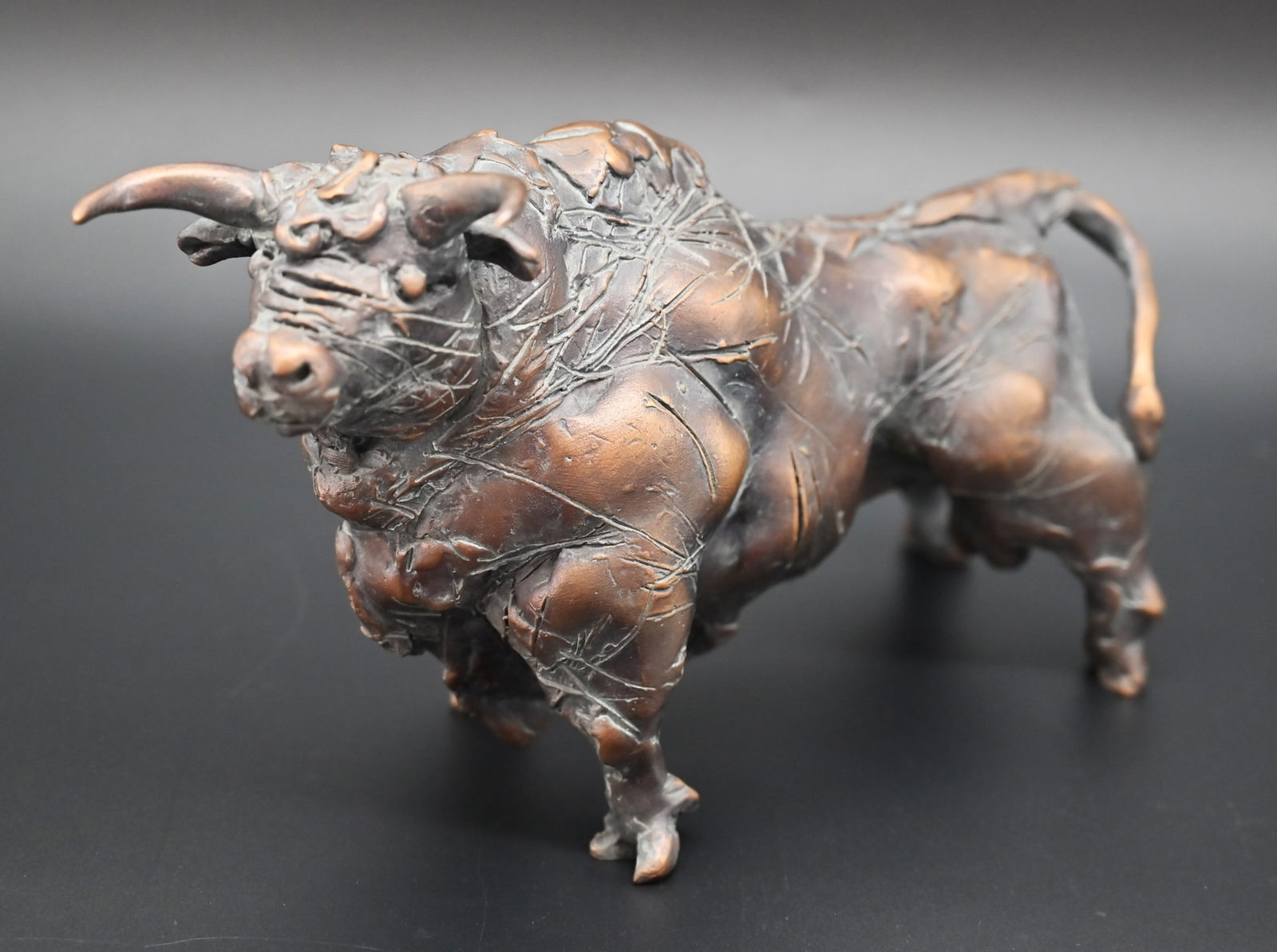 Waldemar Schröder (1950) - Stolzer Stier: Waldemar Schröder (1950) - Stolzer Stier Waldemar Schröder (1950) - Stolzer Stier BronzeMaße: ca. 16 x 26 x 10 cmGewicht: 3,2 kgAlters - und Gebrauchsspuren