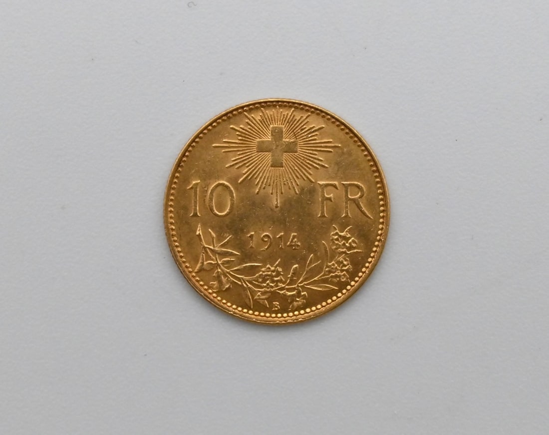Schweizer 20 Franken: Schweizer 20 Franken 900 Gold1914