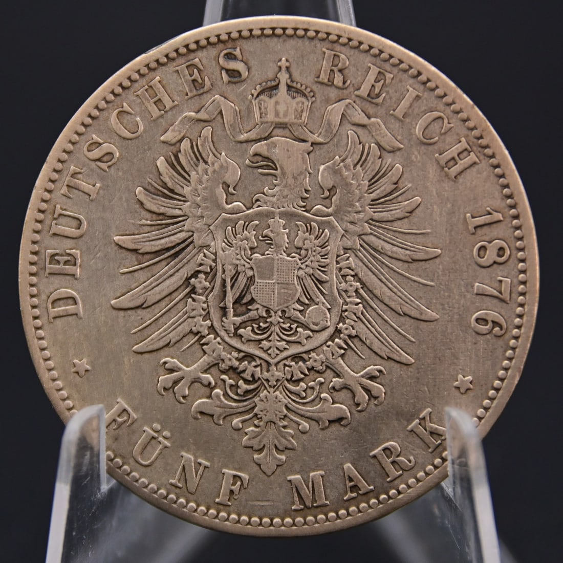 Deutsches Kaiserreich, Hamburg - 5 Mark, 1876, Silbermünze - 2