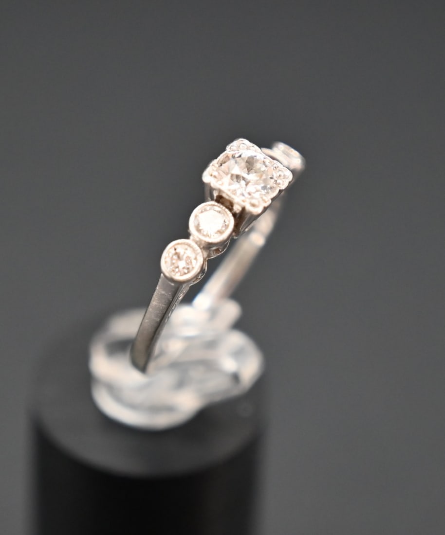 14 K Diamantring - 2
