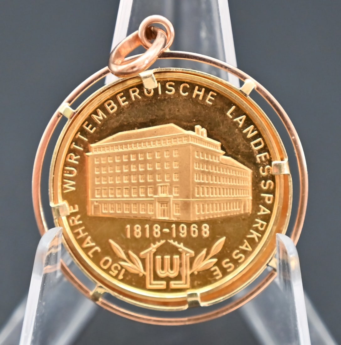 Goldmedaille - Königin Katharina von Württemberg; 17,80g - 3