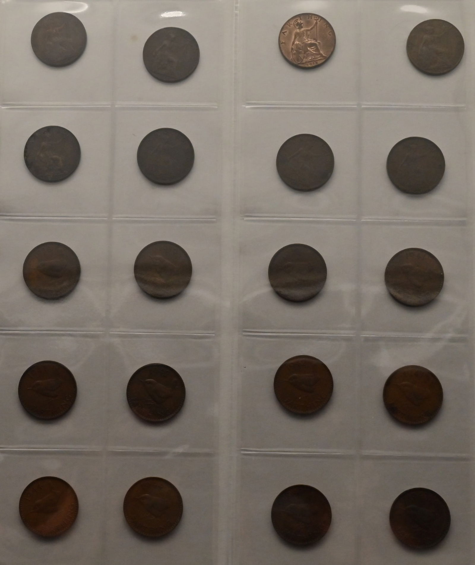 Großbritannien Sammlung mit Half Penny, One Penny ab 1861 bis 1967, u. a - 2