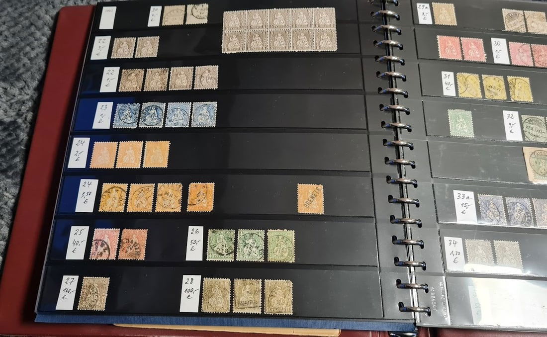 Schweizer Briefmarken Sammlung - 11
