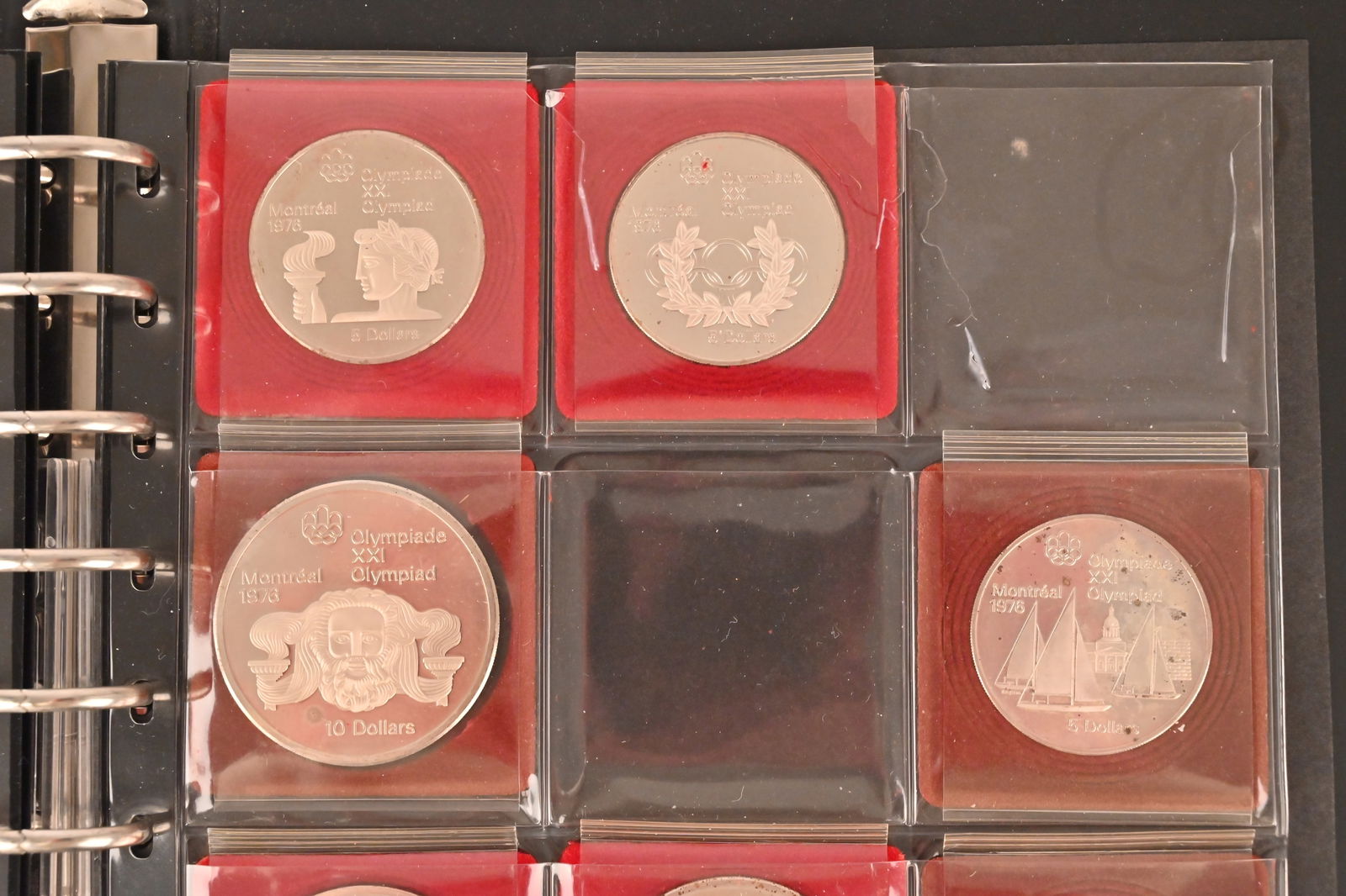 Canada Konvolut mit 5 - 10 Dollars, 1976, Silbermünzen - 5