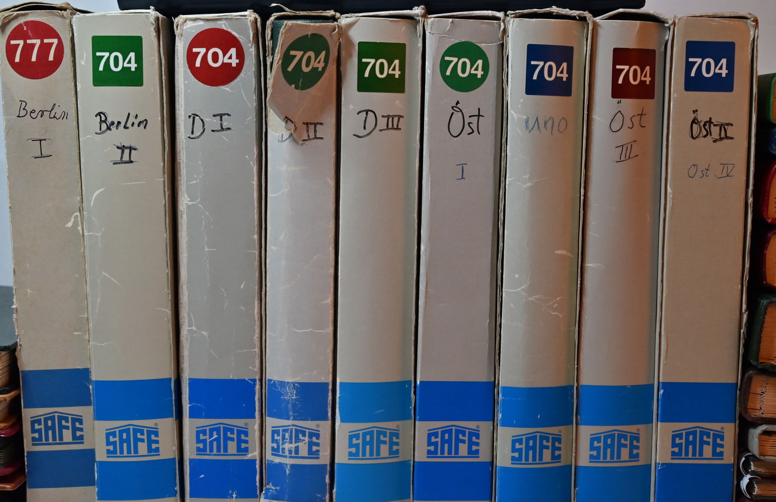 Briefmarken Sammlung: Briefmarken Sammlung Berlin Sammlung im 2 SAFE Vordruckalben ab ca. 1955 bis 1990 fast komplette ungestempelte Sammlung.BRD Sammlung im 3 SAFE Vordruckalben ab ca. 1949 bis 1999 gemischte