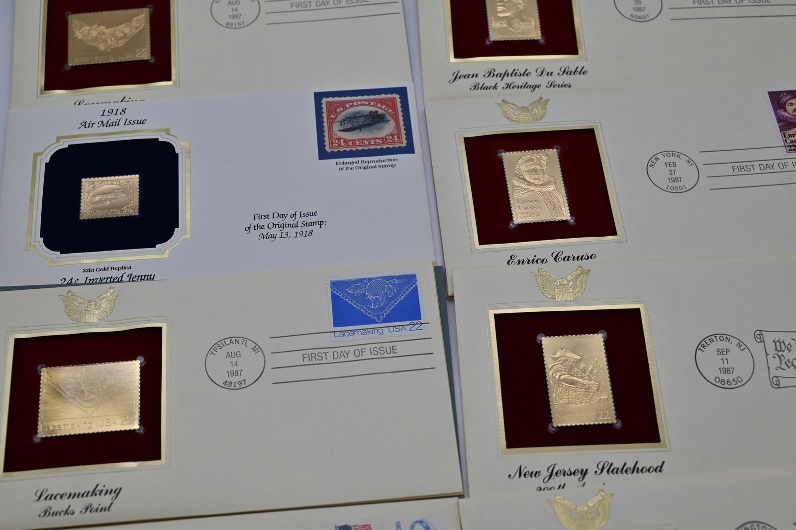 USA Numisbriefe Konvolut: USA Numisbriefe Konvolut 19182 x 19843 x 198630 x 1987