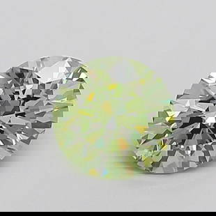 Ideal Loose Diamond - ROUND 1.0ct Fancy Vivid Green VS2: Ideal Loose Diamond - ROUND 1.0ct Fancy Vivid Green VS2 Source: This is a real non-mined Diamond that has been grown in a lab Shape: ROUND Carats: 1.0 Color: Fancy Vivid Green Certification: IGI Video
