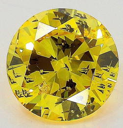 Loose Diamond - ROUND 0.5ct Fancy Vivid Yellow