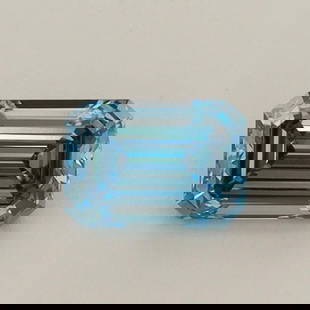 Loose Diamond - EMERALD 0.64ct Fancy Intense Blue VVS2: Loose Diamond - EMERALD 0.64ct Fancy Intense Blue VVS2 Source: This is a real non-mined Diamond that has been grown in a lab Shape: EMERALD Carats: 0.64 Color: Fancy Intense Blue Certification: IGI Vi
