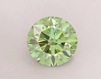 Loose Diamond - ROUND 2.03ct Fancy Vivid Green VS1
