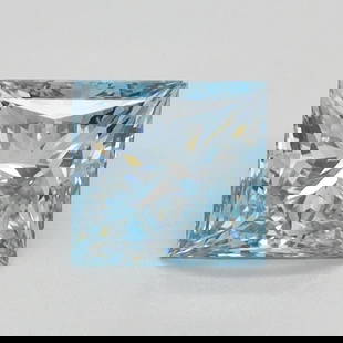 Loose Diamond - PRINCESS 1.03ct Fancy Intense Blue VS1: Loose Diamond - PRINCESS 1.03ct Fancy Intense Blue VS1 Source: This is a real non-mined Diamond that has been grown in a lab Shape: PRINCESS Carats: 1.03 Color: Fancy Intense Blue Certification: IGI V