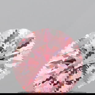 Ideal Loose Diamond - ROUND 0.54ct Fancy Vivid Pink VVS1: Ideal Loose Diamond - ROUND 0.54ct Fancy Vivid Pink VVS1 Source: This is a real non-mined Diamond that has been grown in a lab Shape: ROUND Carats: 0.54 Color: Fancy Vivid Pink Certification: IGI Vide