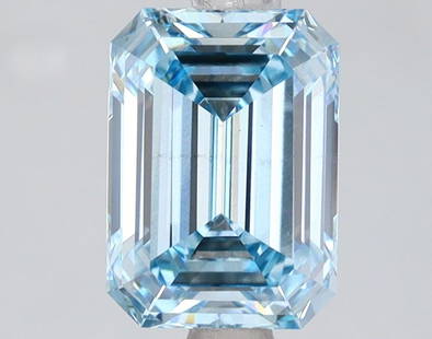 Loose Diamond - EMERALD 2.02ct Fancy Intense Blue VS2: Loose Diamond - EMERALD 2.02ct Fancy Intense Blue VS2 Source: This is a real non-mined Diamond that has been grown in a lab Shape: EMERALD Carats: 2.02 Color: Fancy Intense Blue Certification: IGI Vid