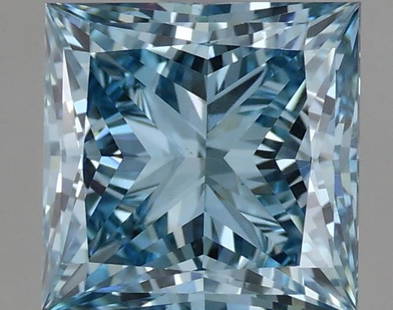 Loose Diamond - PRINCESS 2.15ct Fancy Intense Blue VS1: Loose Diamond - PRINCESS 2.15ct Fancy Intense Blue VS1 Source: This is a real non-mined Diamond that has been grown in a lab Shape: PRINCESS Carats: 2.15 Color: Fancy Intense Blue Certification: IGI V