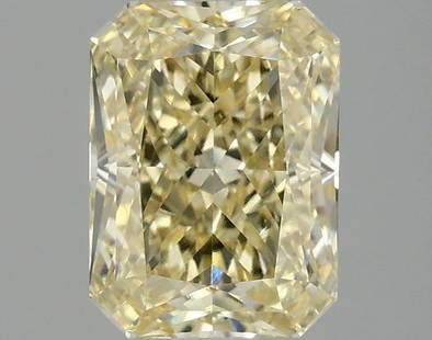 Loose Diamond - RADIANT 2.1ct Fancy Yellow VS1: Loose Diamond - RADIANT 2.1ct Fancy Yellow VS1 Source: This is a real non-mined Diamond that has been grown in a lab Shape: RADIANT Carats: 2.1 Color: Fancy Yellow Certification: IGI Video: