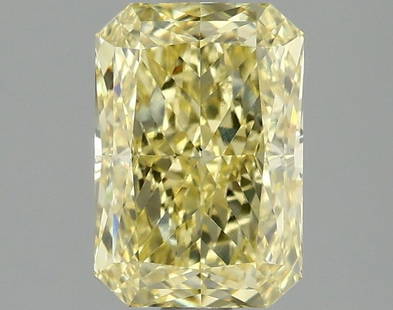 Loose Diamond - RADIANT 2.1ct Fancy Vivid Yellow VS1: Loose Diamond - RADIANT 2.1ct Fancy Vivid Yellow VS1 Source: This is a real non-mined Diamond that has been grown in a lab Shape: RADIANT Carats: 2.1 Color: Fancy Vivid Yellow Certification: IGI Video
