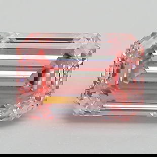 Loose Diamond - EMERALD 1.53ct Fancy Intense Pink VS1: Loose Diamond - EMERALD 1.53ct Fancy Intense Pink VS1 Source: This is a real non-mined Diamond that has been grown in a lab Shape: EMERALD Carats: 1.53 Color: Fancy Intense Pink Certification: IGI Vid