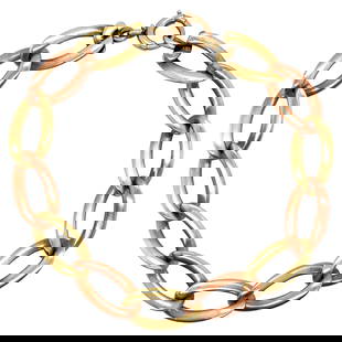 Harbor Diamonds 14K Yellow Rose Gold Twisted Curb Link Bracelet 7.63in: Harbor Diamonds 14K Yellow Rose Gold Twisted Curb Link Bracelet 7.63in This exquisite 14 Karat Yellow and Rose Gold Twisted Curb Link Bracelet showcases a contemporary design with 13 beautifully twist