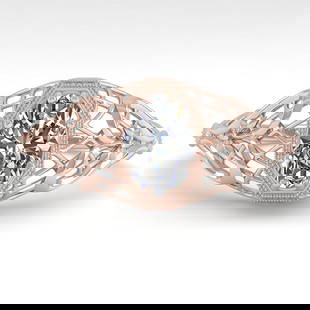 0.50 ctw VS/SI Oval Diamond Solitaire Ring Art Deco 14k Rose Gold: 0.50 ctw VS/SI Oval Diamond Solitaire Ring Art Deco 14k Rose Gold 0.50 ctw VS/SI Oval Diamond Solitaire Ring Art Deco 14k Rose Gold Designer Brand Luxury Jewelrymade in the USA Suggested Retail Price: