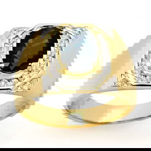 3.10 ctw Blue Sapphire & Diamond Men's Ring 14k Yellow Gold: 3.10 ctw Blue Sapphire & Diamond Men's Ring 14k Yellow Gold 3.10 ctw Blue Sapphire & Diamond Men's Ring 14k Yellow Gold Designer Brand Luxury Jewelrymade in the USA Suggested Retail Price: $6900 .Item