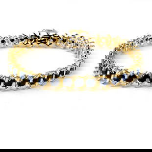 7.0 ctw VS Certified Black Diamond Bracelet 10k Yellow Gold: 7.0 ctw VS Certified Black Diamond Bracelet 10k Yellow Gold 7.0 ctw VS Certified Black Diamond Bracelet 10k Yellow Gold Designer Brand Luxury Jewelrymade in the USA Suggested Retail Price: $13000 .Ite