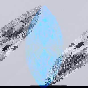 Loose Diamond - MARQUISE 1.51ct Fancy Vivid Blue SI1: Loose Diamond - MARQUISE 1.51ct Fancy Vivid Blue SI1 Source: This is a real non-mined Diamond that has been grown in a lab Shape: MARQUISE Carats: 1.51 Color: Fancy Vivid Blue Certification: IGI Video