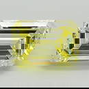 Loose Diamond - EMERALD 0.99ct Fancy Vivid Yellow VS1