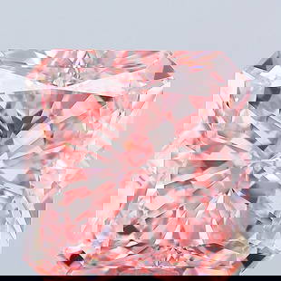 Loose Diamond - RADIANT 27.4ct Fancy Vivid Pink VVS2: Loose Diamond - RADIANT 27.4ct Fancy Vivid Pink VVS2 Source: This is a real non-mined Diamond that has been grown in a lab Shape: RADIANT Carats: 27.4 Color: Fancy Vivid Pink Certification: IGI Video: