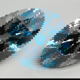 Ideal Loose Diamond - ROUND 2.4ct Fancy Vivid Blue VVS2: Ideal Loose Diamond - ROUND 2.4ct Fancy Vivid Blue VVS2 Source: This is a real non-mined Diamond that has been grown in a lab Shape: ROUND Carats: 2.4 Color: Fancy Vivid Blue Certification: IGI Video:
