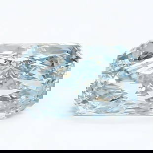Loose Diamond - RADIANT 1.16ct Fancy Intense Blue VVS2: Loose Diamond - RADIANT 1.16ct Fancy Intense Blue VVS2 Source: This is a real non-mined Diamond that has been grown in a lab Shape: RADIANT Carats: 1.16 Color: Fancy Intense Blue Certification: IGI Vi