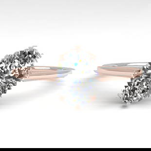 1.0 ctw VS/SI Oval Diamond Solitaire Ring Vintage 14k Rose Gold: 1.0 ctw VS/SI Oval Diamond Solitaire Ring Vintage 14k Rose Gold 1.0 ctw VS/SI Oval Diamond Solitaire Ring Vintage 14k Rose Gold Designer Brand Luxury Jewelrymade in the USA Suggested Retail Price: $14